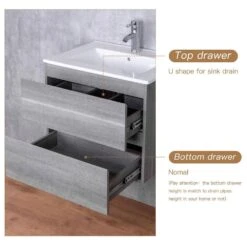 18 In. W X 19 In. H X 23 In. D Bath Vanity In Gray With MDF Cabinet Vanity Top In White With White Basin 14 18 In. W X 19 In. H X 23 In. D Bath Vanity In Gray With MDF Cabinet Vanity Top In White With White Basin -Tahanbath bathroom vanities with tops q xuyan k2152 w 44 1000