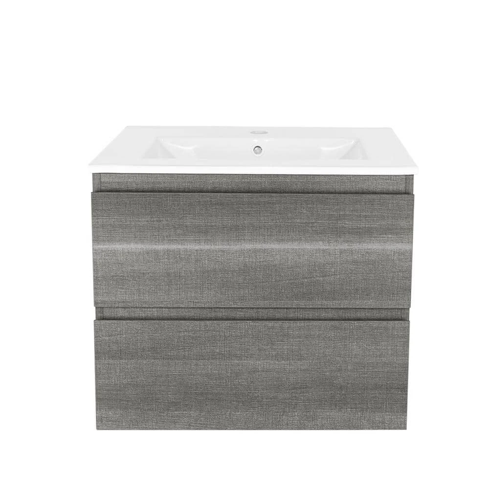 18 In. W X 19 In. H X 23 In. D Bath Vanity In Gray With MDF Cabinet Vanity Top In White With White Basin 1 18 In. W X 19 In. H X 23 In. D Bath Vanity In Gray With MDF Cabinet Vanity Top In White With White Basin