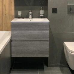 18 In. W X 19 In. H X 23 In. D Bath Vanity In Gray With MDF Cabinet Vanity Top In White With White Basin 16 18 In. W X 19 In. H X 23 In. D Bath Vanity In Gray With MDF Cabinet Vanity Top In White With White Basin -Tahanbath bathroom vanities with tops q xuyan k2152 w 76 1000