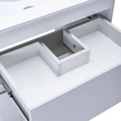 18 In. W X 19 In. H Bath Vanity In White With MDF Vanity Top In White With White Basin -Tahanbath bathroom vanities with tops q xuyan k2152wh w 1f 1000