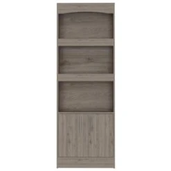 24.88 In. W X 10.35 In. D X 71.10 In. H Beige Particle Board Freestanding Linen Cabinet With 3 Shelves In Beige