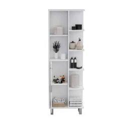 20.90 In. W X 8.30 In. D X 21.00 In. H Bathroom Storage Wall Cabinet In White -Tahanbath black tahanbath bathroom wall cabinets z b092p160281 1f 1000