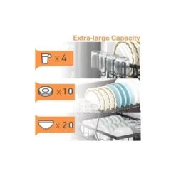 Gold Stainless Steel Standing Dish Rack With Caddy -Tahanbath black tahanbath dish racks d0102hqup8w 4f 1000