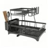 2-Tier Detachable Detachable Dish Drying Rack With Drainboard