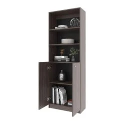 20.20 In. W X 8.50 In. D X 62.20 In. H Black Particle Board Freestanding Linen Cabinet W/9-Shelves In Black 10 20.20 In. W X 8.50 In. D X 62.20 In. H Black Particle Board Freestanding Linen Cabinet W/9-Shelves In Black -Tahanbath black tahanbath linen cabinets ct xl 133199 4f 1000