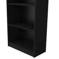 11.70 In. W X 24.70 In. D X 71.10 In. H Black Wood Freestanding Linen Cabinet With 5 Shelves In Black -Tahanbath black tahanbath linen cabinets ct xl p175149 1f 1000