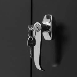 31.50 In. W X 15.70 In. D X 71 In. H Black Steel Freestanding Linen Cabinet W/4-Shelves And 2-Door In Black -Tahanbath black tahanbath linen cabinets ct xl p196191 44 1000