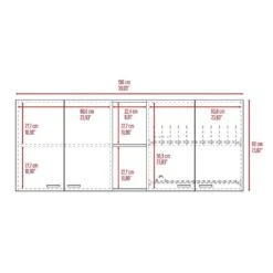 Wall Cabinet Ontario, Double Door, Black Wengue Finish 12 Wall Cabinet Ontario, Double Door, Black Wengue Finish -Tahanbath black tahanbath pantry organizers z b092123032 fa 1000