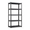 5-Tier Heavy-Duty Metal Storage Shelves: 2000 Lbs. Capacity, Adjustable For Garage And More In Sleek Black