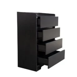 Living Room Sideboard Storage Cabinet, Drawer Cabinet In Black -Tahanbath black tahanbath pantry organizers z w1321111282 4f 1000