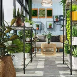 5 Tier Shelf Wire Shelving Unit-5T-1636-B-LKJ, 72H In Black -Tahanbath black tahanbath pantry organizers z w1550131995 1f 1000