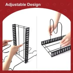 Adjustable Pot Rack, Kitchen Rack, And Storage Rack, Kitchen Organization And Storage -Tahanbath black tahanbath pantry organizers z w2071p281972 fa 1000