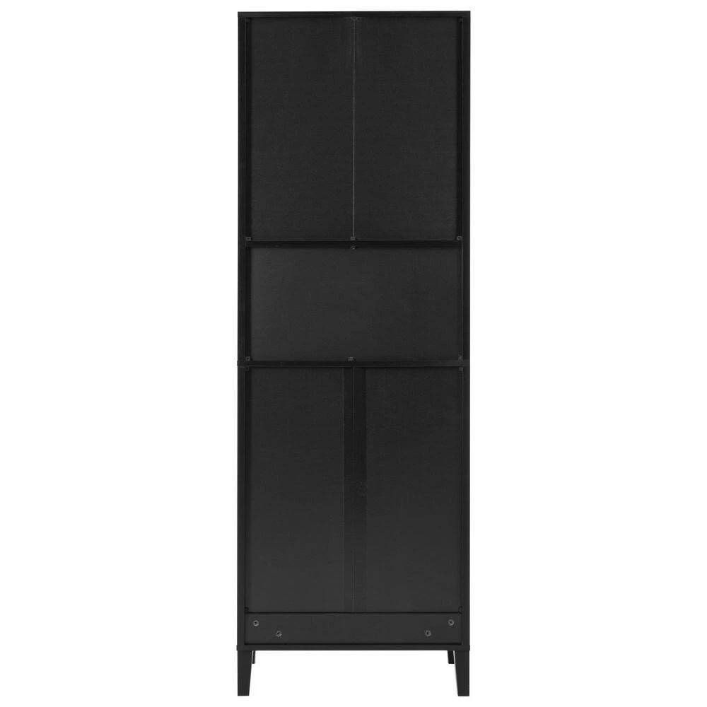 70.9in.H Freestanding Tall Bathroom Cabinet With 1 Drawer, 4 Soft-Close Doors, 2 Adjustable Shelves In Black 2 70.9in.H Freestanding Tall Bathroom Cabinet With 1 Drawer, 4 Soft-Close Doors, 2 Adjustable Shelves In Black - Image 2