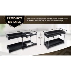 Organizers And Storage Cabinet Organizers And Storage Pull Out Drawers 2-Hooks In Black -Tahanbath black tahanbath pantry organizers z w679123928 76 1000