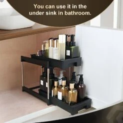 Organizers And Storage Cabinet Organizers And Storage Pull Out Drawers 2-Hooks In Black -Tahanbath black tahanbath pantry organizers z w679123928 fa 1000