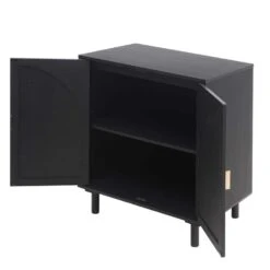 2 Door Cabinet, Suitable For Bedroom, Living Room, Study In Black 10 2 Door Cabinet, Suitable For Bedroom, Living Room, Study In Black -Tahanbath black tahanbath pantry organizers z w688134369 4f 1000