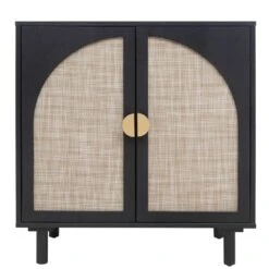 2 Door Cabinet, Suitable For Bedroom, Living Room, Study In Black 9 2 Door Cabinet, Suitable For Bedroom, Living Room, Study In Black -Tahanbath black tahanbath pantry organizers z w688134369 c3 1000
