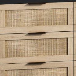 43.31 In. 6-Drawers Rattan Storage Cabinet Rattan Drawer, For Bedroom, Living Room, Black 13 43.31 In. 6-Drawers Rattan Storage Cabinet Rattan Drawer, For Bedroom, Living Room, Black -Tahanbath black tahanbath pantry organizers z w75784348 1f 1000
