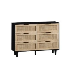 43.31 In. 6-Drawers Rattan Storage Cabinet Rattan Drawer, For Bedroom, Living Room, Black 15 43.31 In. 6-Drawers Rattan Storage Cabinet Rattan Drawer, For Bedroom, Living Room, Black -Tahanbath black tahanbath pantry organizers z w75784348 76 1000