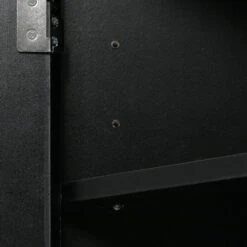 Black Triangle Bathroom Storage Cabinet With Adjustable Shelves Freestanding Floor Cabinet For Home Kitchen -Tahanbath black tahanbath pantry organizers z wf291467aab 44 1000