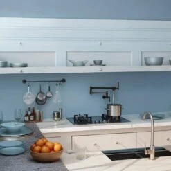 Pot Filler Faucet-Wall Mount Kitchen Sink Faucet Folding Stretchable With Single Hole 2-Handles, Black -Tahanbath black tahanbath pot fillers z w1243p262651 fa 1000