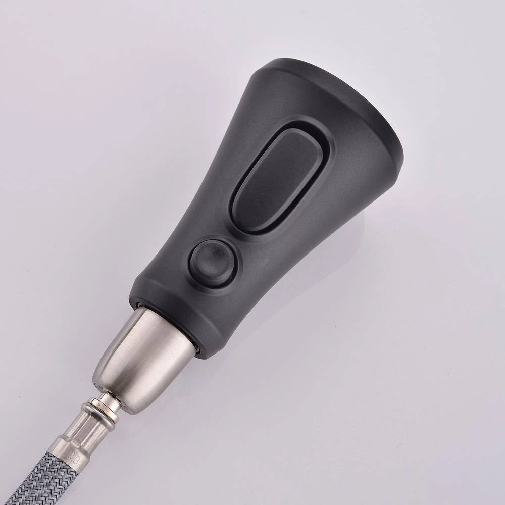 18.7 In. Single Handle Pull Down Sprayer Kitchen Faucet 360° Spout Swivel In Black 3 18.7 In. Single Handle Pull Down Sprayer Kitchen Faucet 360° Spout Swivel In Black - Image 3