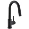 12.8 In. 360° Spout Swivel Black Kitchen Faucets With Pull Down Sprayer, Bathroom Sink Faucets Mini Bar Prep Faucet