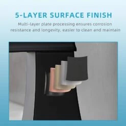 Single Handle Waterfall Vessel Sink Faucet With Drain Kit Included In Black -Tahanbath black tahanbath vessel sink faucets z w1932p179390 fa 1000