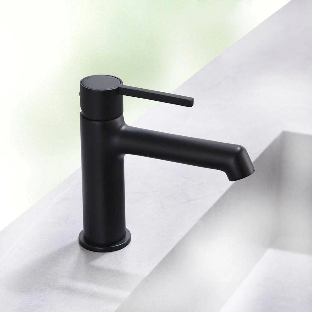 Black Bathroom Faucet, Faucet For Bathroom Sink, Black Single Hole Bathroom Faucet Modern Single Handle Basin Faucet 3 Black Bathroom Faucet, Faucet For Bathroom Sink, Black Single Hole Bathroom Faucet Modern Single Handle Basin Faucet - Image 3