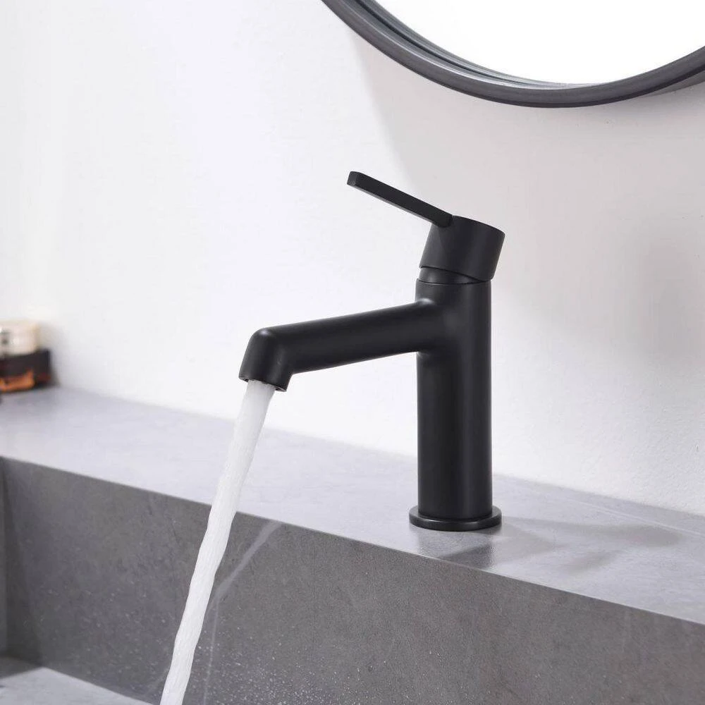 Black Bathroom Faucet, Faucet For Bathroom Sink, Black Single Hole Bathroom Faucet Modern Single Handle Basin Faucet 7 Black Bathroom Faucet, Faucet For Bathroom Sink, Black Single Hole Bathroom Faucet Modern Single Handle Basin Faucet - Image 7