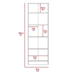 23.60 In. W X 11.80 In. D X 71.10 In. H Brown Particle Board Freestanding Linen Cabinet With 5-Shelves In Espresso -Tahanbath brown tahanbath linen cabinets ct xl 122866 c3 1000