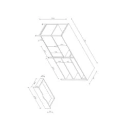 Iron-Framed Living Room Side Cabinet, Multifunctional For Storage In Brown -Tahanbath brown tahanbath pantry organizers z w1983140126 fa 1000