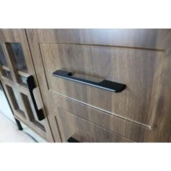 Living Room Shelves (2 Storage Areas, Box) Modern Kitchen, Wooden Storage, Corridor/Dining Room Glass Cabinets In Brown -Tahanbath brown tahanbath pantry organizers z w1983140130 76 1000