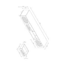 Brown TV Cabinet With Solid Wood Legs Fits 65 In. TV, Has UV-Open Drawers And Rattan Design For Living/Bedroom -Tahanbath brown tahanbath pantry organizers z w1983140257 1f 1000