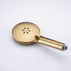 Single Handle 3-Spray High Pressure Tub And Shower Faucet Combo With Tub Spout In Brushed Gold (Valve Included) -Tahanbath brushed gold bathtub shower faucet combos w1194 d96203lsj zq 1f 1000