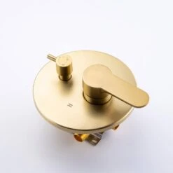 Single Handle 3-Spray High Pressure Tub And Shower Faucet Combo With Tub Spout In Brushed Gold (Valve Included) -Tahanbath brushed gold bathtub shower faucet combos w1194 d96203lsj zq 44 1000