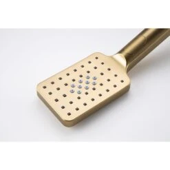 Single-Handle 3-Spray Patterns Anti-scald Shower Fixtures With Rough-In Pressure Balanced Valve In Brushed Gold -Tahanbath brushed gold shower faucets w1194 d98102lsj kxc 44 1000