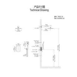Single-Handle 3-Spray Patterns Anti-scald Shower Fixtures With Rough-In Pressure Balanced Valve In Brushed Gold -Tahanbath brushed gold shower faucets w1194 d98102lsj kxc c3 1000