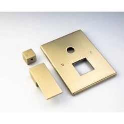 Single-Handle 3-Spray Patterns Anti-scald Shower Fixtures With Rough-In Pressure Balanced Valve In Brushed Gold -Tahanbath brushed gold shower faucets w1194 d98102lsj kxc fa 1000