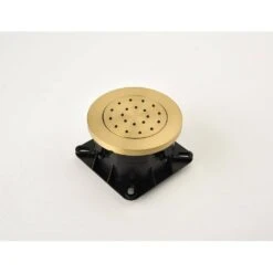 1-Spray Dual Shower System 2.5 GPM With Shower Head, Hand Shower, Slide Bar In Brushed Gold -Tahanbath brushed gold tahanbath dual shower heads y w2287 141185 76 1000