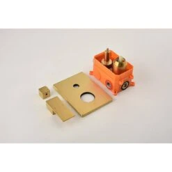 1-Spray Shower System 2.5 GPM With Dual Shower Head, Hand Shower, Slide Bar, Bodysprays, Shower Arm, Hose, Valve Trim -Tahanbath brushed gold tahanbath dual shower heads y w2287 141342 4f 1000