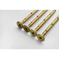 1-Spray Patterns 1.8GPM 19.68 In. Ceiling Mount Fixed Shower Head In Brushed Gold -Tahanbath brushed gold tahanbath fixed shower heads z w1272 110213 4f 1000