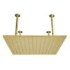 1-Spray Patterns 1.8GPM 19.68 In. Ceiling Mount Fixed Shower Head In Brushed Gold