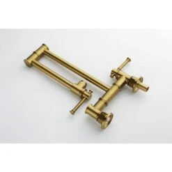 Wall Mount Pot Filler Faucet Wall Mount Pot Filler Faucet, Modern Brass Pot Filler 2-Attachment In Brushed Gold 9 Wall Mount Pot Filler Faucet Wall Mount Pot Filler Faucet, Modern Brass Pot Filler 2-Attachment In Brushed Gold -Tahanbath brushed gold tahanbath pot fillers y w928 104083 4f 1000