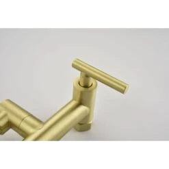 Pot Filler Faucets Both Hot Cold Water Wall Faucet Brass Faucets Kitchen -Tahanbath brushed gold tahanbath pot fillers z w2287p184471 fa 1000