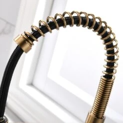 Commercial Brushed Nickel Kitchen Faucet With Pull Down Sprayer, Single Lever Kitchen Sink Faucet With Deck Plate 14 Commercial Brushed Nickel Kitchen Faucet With Pull Down Sprayer, Single Lever Kitchen Sink Faucet With Deck Plate -Tahanbath brushed gold tahanbath pull down kitchen faucets z w1932p172308 76 1000