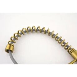 Brushed Gold 22.44 In. H Pull Down Sprayer Kitchen Faucet With 360 ° Spout Swivel -Tahanbath brushed gold tahanbath pull down kitchen faucets z w2287141942 4f 1000