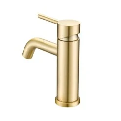 Bathroom Faucet Single Hole Modern Bathroom Sink Faucet Vanity Bathroom Faucet -Tahanbath brushed gold tahanbath single hole bathroom faucets z t3177p277501 4f 1000