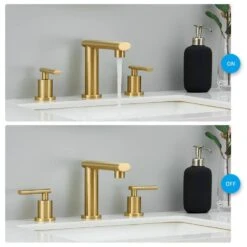 Tahanbath -Tahanbath brushed gold tahanbath single hole bathroom faucets z t3177p277503 c3 1000