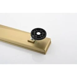 28 In. Hair Catchers And Strainers, 0.94 In. H X 2.67 In. D In Brushed Gold Stainless Steel Decorative Drain Cover -Tahanbath brushed gold tahanbath sink strainers y w2287 p151584 1f 1000